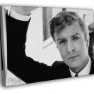 Michael Caine Portrait Young Elegant Actor Retro Rare  20x16 inch FRAMED CANVAS WALL PRINT
