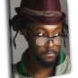 Will.I.Am Portrait Hip Hop R&B Music Rare  20x16 inch FRAMED CANVAS WALL PRINT