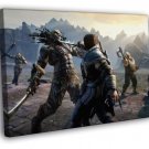 Middle-Earth Shadow Of Mordor Fight  20x16 inch FRAMED CANVAS WALL PRINT