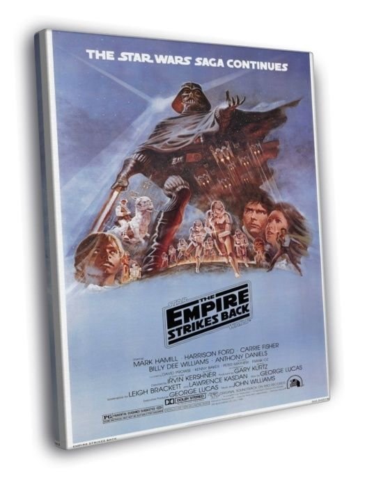Star Wars The Empire Strikes Back Movie WALL  20x16 inch FRAMED CANVAS PRINT