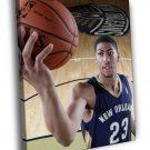 Anthony Davis New Orleans Pelicans Basketball  20x16 inch FRAMED CANVAS WALL PRINT