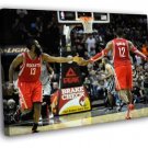 James Harden Dwight Howard Houston Basketball  20x16 inch FRAMED CANVAS WALL PRINT