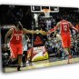 James Harden Dwight Howard Houston Basketball  20x16 inch FRAMED CANVAS WALL PRINT