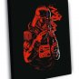 Darth Vader Cool Monochrome Red Art Funny Star Wars WALL  20x16 inch FRAMED CANVAS PRINT