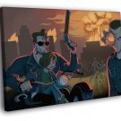 Terminator 2 Art Arnold Schwarzenegger Movie WALL  20x16 inch FRAMED CANVAS PRINT