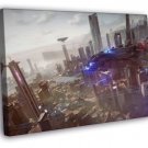 Killzone Shadow Fall Sci-Fi Futuristic City Game Art WALL  20x16 inch FRAMED CANVAS PRINT