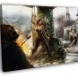 Tomb Raider Awesome Fight Video Game WALL 20x16 inch FRAMED CANVAS PRINT