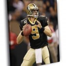 Drew Brees New Orleans Saints Football Sport WALL  20x16 inch FRAMED CANVAS PRINT
