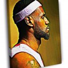 Lebron James Cleveland Cool Painting Pop Art WALL  20x16 inch FRAMED CANVAS PRINT