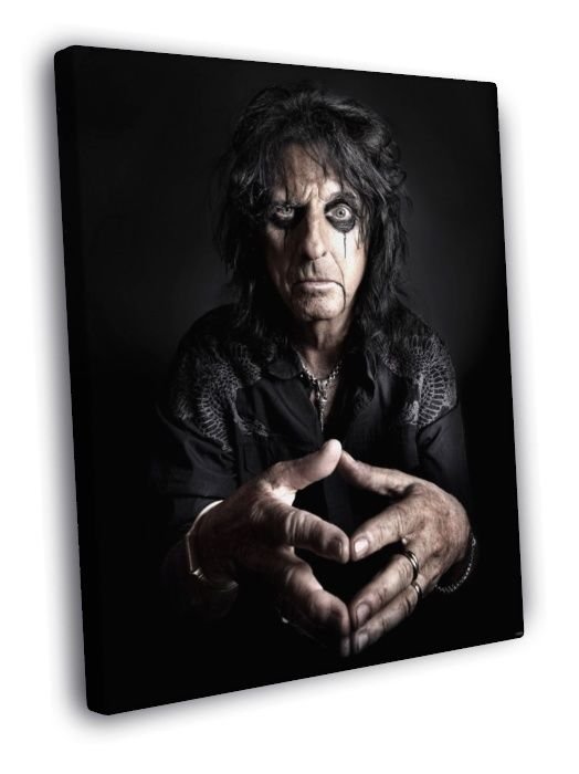 Alice Cooper Amazing Cool Rock Music Singer  20x16 inch FRAMED CANVAS WALL PRINT