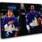 John Stockton Karl Malone Utah Jazz Legends 20x16 inch FRAMED CANVAS WALL PRINT