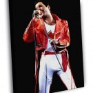 Queen Retro Stage Freddie Mercury Singing Rock Band  20x16 inch FRAMED CANVAS WALL PRINT