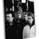 U2 Rock Music Band Vintage Classic BW  20x16 inch FRAMED CANVAS WALL PRINT
