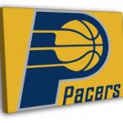 Indiana Pacers Logo Basketball Sport Art  20x16 inch FRAMED CANVAS WALL PRINT
