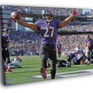 Raymell Mourice Rice Baltimore Ravens Football  20x16 inch FRAMED CANVAS WALL PRINT