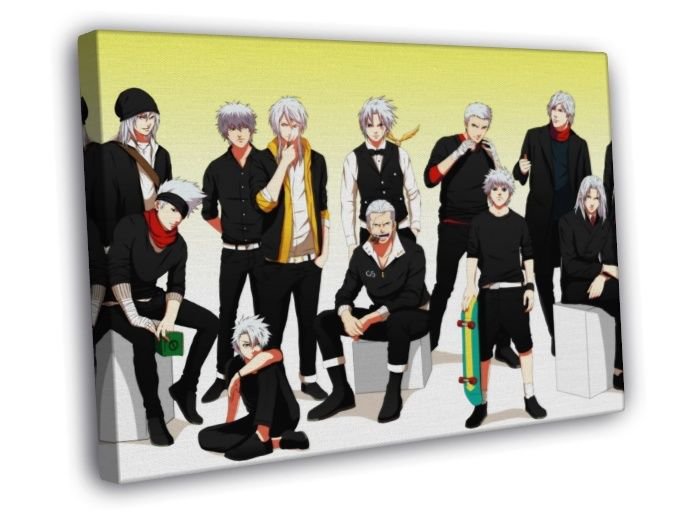 Cool Art Characters Anime Manga  20x16 inch FRAMED CANVAS WALL PRINT