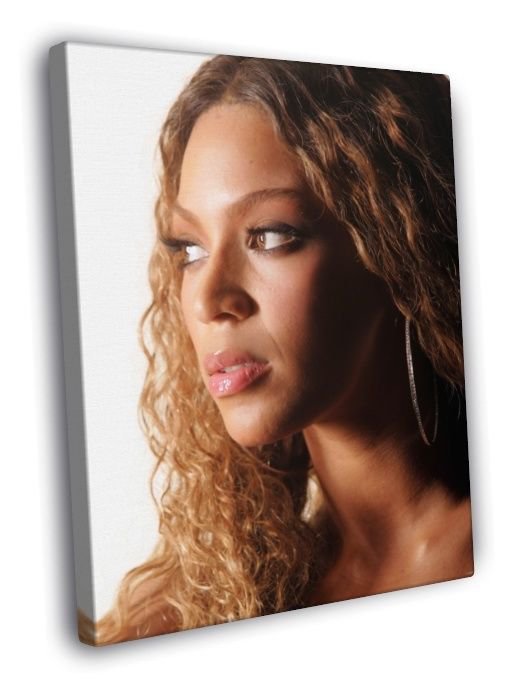 Beyonce Portrait Pop R&B Music Singer  20x16 inch FRAMED CANVAS WALL PRINT