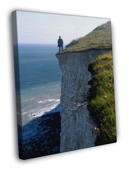 Daniel Craig Cliff Edge Overcoat Nature Amazing Rare  20x16 inch FRAMED CANVAS WALL PRINT