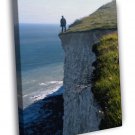 Daniel Craig Cliff Edge Overcoat Nature Amazing Rare  20x16 inch FRAMED CANVAS WALL PRINT