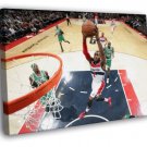 John Wall Washington Wizards Dunk Basketball  20x16 inch FRAMED CANVAS WALL PRINT
