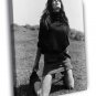 Stephanie Seymour Actress Model BW  20x16 inch FRAMED CANVAS WALL PRINT