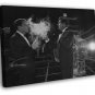 Rat Pack Smoke Retro Group Frank Sinatra BW 20x16 inch FRAMED CANVAS WALL PRINT