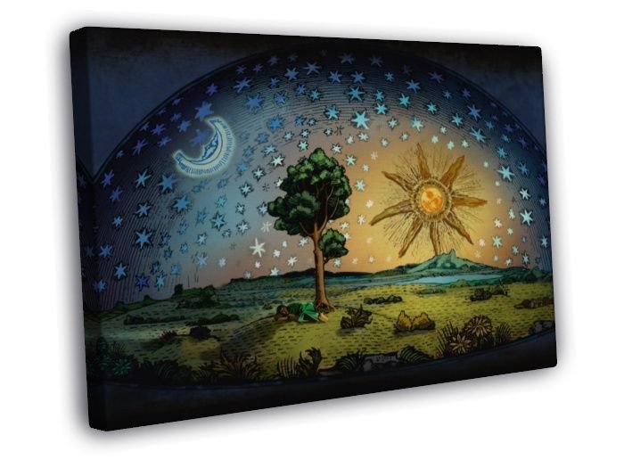 Cosmos A Space Time Odyssey Art Painting Tv Series  20x16 inch FRAMED CANVAS WALL PRINT