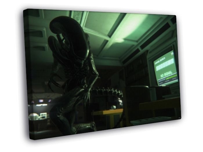 Alien Isolation Xenomorph Video Game  20x16 inch FRAMED CANVAS WALL PRINT
