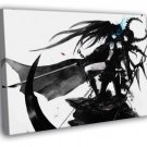 Black Rock Shooter Kuroi Mato Yomi Takanashi  20x16 inch FRAMED CANVAS WALL PRINT