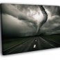Storm Tornado Road Wind Awesome Rendering  20x16 inch FRAMED CANVAS WALL PRINT