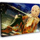 Guilty Crown Inori Yuzuriha Cute Girl Anime  20x16 inch FRAMED CANVAS WALL PRINT