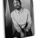 Pharrell Williams Amazing BW Portrait Shirt Handsome  20x16 inch FRAMED CANVAS WALL PRINT
