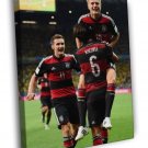 Tony Kroos Sami Khedira Miroslav Klose Germany  20x16 inch FRAMED CANVAS WALL PRINT