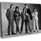 Young Mick Jagger Rare BW Retro Rock Band  20x16 inch FRAMED CANVAS WALL PRINT
