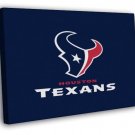 Houston Texans Football Logo Hockey Sport Art WALL  20x16 inch FRAMED CANVAS PRINT