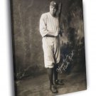 Babe Ruth Signature Baseball Retro Rare WALL  20x16 inch FRAMED CANVAS PRINT