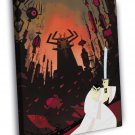 Samurai Jack Awesome Cartoon Beautiful Art WALL  20x16 inch FRAMED CANVAS PRINT