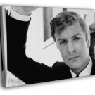Michael Caine Portrait Young Elegant Actor Retro Rare  20x16 inch FRAMED CANVAS WALL PRINT