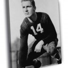 Don Hutson Green Bay Packers Retro BW WALL  20x16 inch FRAMED CANVAS PRINT