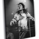 Michael Jackson Music BW Singer Stage  20x16 inch FRAMED CANVAS WALL PRINT