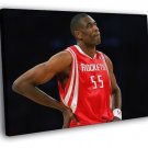 Dikembe Mutombo Houston Rockets Basketball  20x16 inch FRAMED CANVAS WALL PRINT