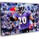 Edward Earl Reed Baltimore Ravens Football Sport  20x16 inch FRAMED CANVAS WALL PRINT