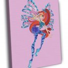 Winx Club Princess Bloom of Domino Sirenix Beautiful WALL  20x16 inch FRAMED CANVAS PRINT