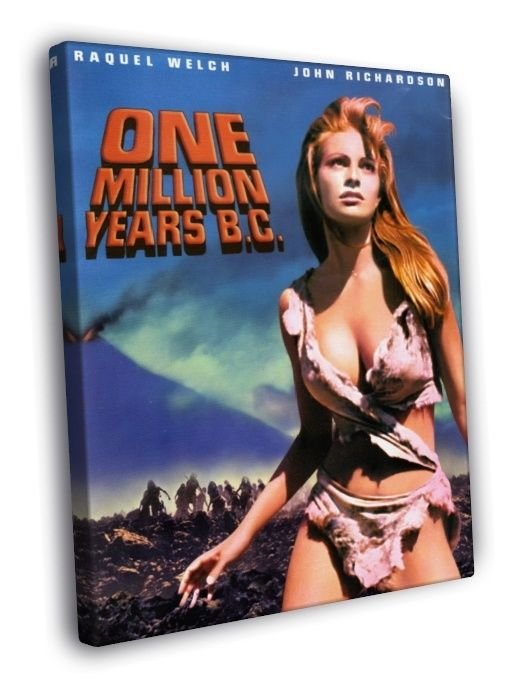 Raquel Welch One Million Years B.C. Vintage WALL  20x16 inch FRAMED CANVAS PRINT