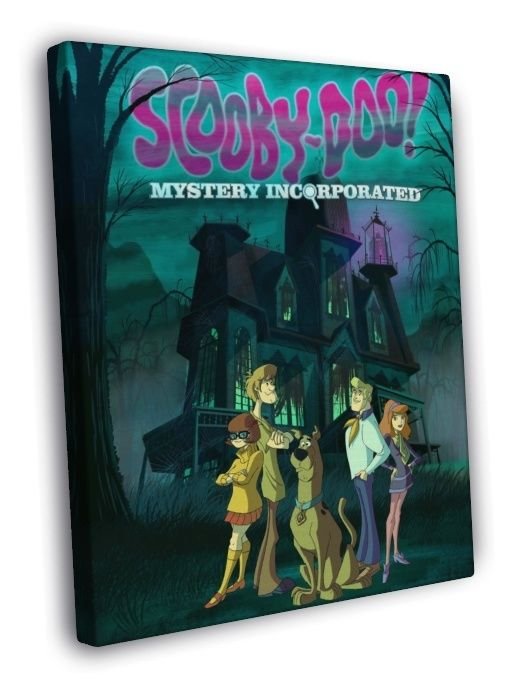Scooby-Doo! Mystery Incorporated Cool Cartoon Art  20x16 inch FRAMED CANVAS WALL PRINT
