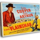 The Plainsman 1936 Retro Classic Movie Vintage  20x16 inch FRAMED CANVAS WALL PRINT