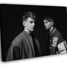 Disclosure Electronic Music Duo Band BW  20x16 inch FRAMED CANVAS WALL PRINT