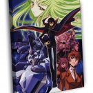 Code Geass Characters Green Hair Anime Manga Art  20x16 inch FRAMED CANVAS WALL PRINT
