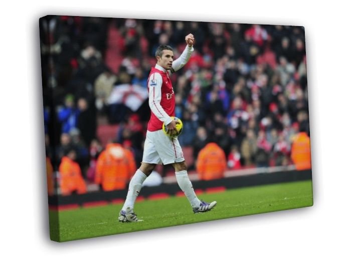 Robin van Persie The Netherlands Football  20x16 inch FRAMED CANVAS WALL PRINT