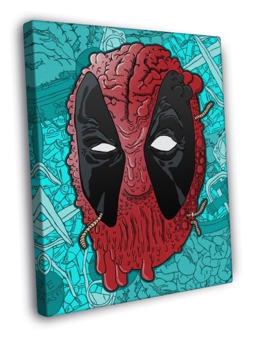 Deadpool Comic Cool Art Artwork  20x16 inch FRAMED CANVAS WALL PRINT